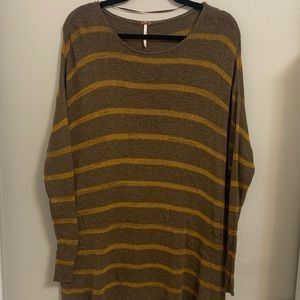 Free People Boho Striped Sweater Dress